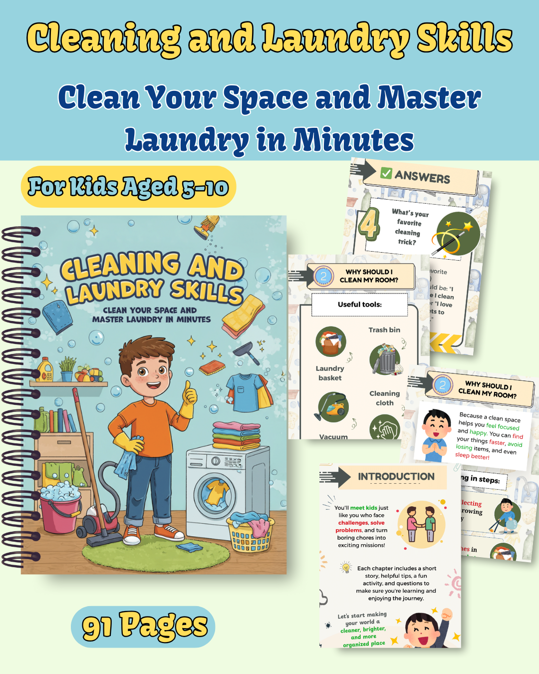 Cleaning and Laundry Skills: Clean Your Space and Master Laundry in Minutes