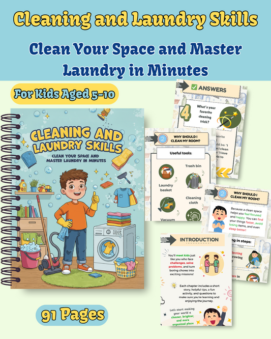 Cleaning and Laundry Skills: Clean Your Space and Master Laundry in Minutes