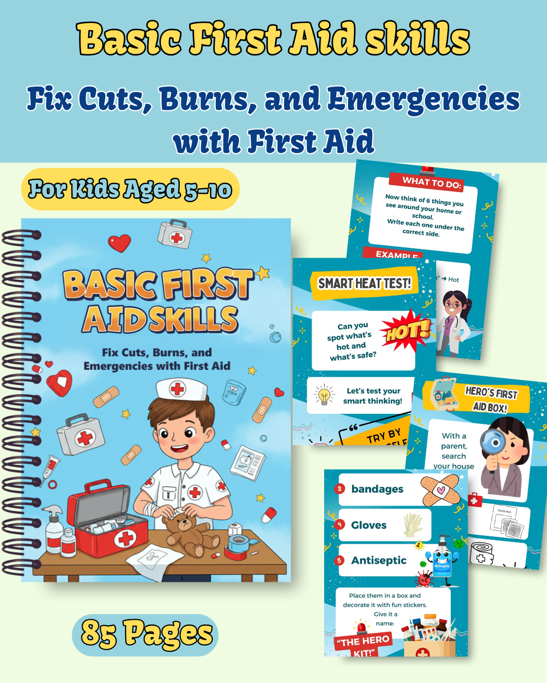Basic First Aid Skills: Fix Cuts, Burns, and Emergencies with First Aid