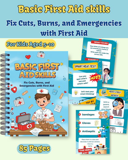 Basic First Aid Skills: Fix Cuts, Burns, and Emergencies with First Aid