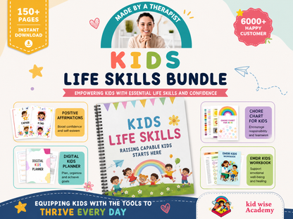 Kids Life Skills Bundle - Empowering Kids with Essential Life Skills and Confidence